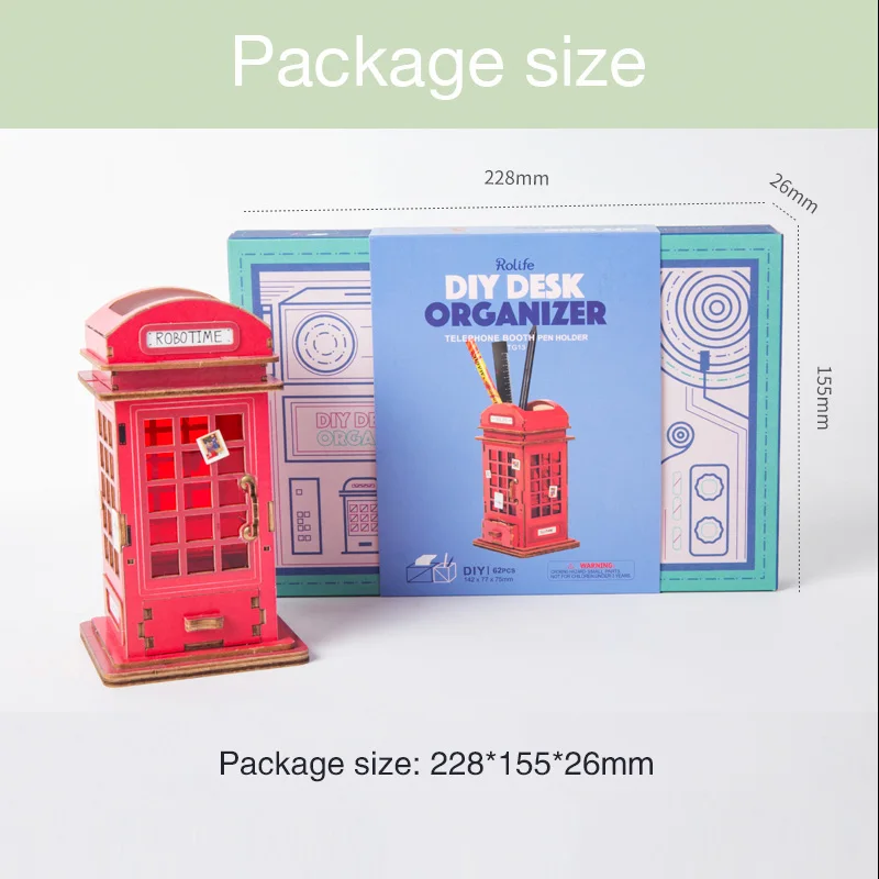 ROKR DIY Penholder 3D деревянная модель строительный комплект игрушки для детей взрослых девочек
