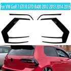 Сплиттер для заднего бампера VW Golf 7 GTI R GTD R400 2012 2013 2014 2015, 1 пара