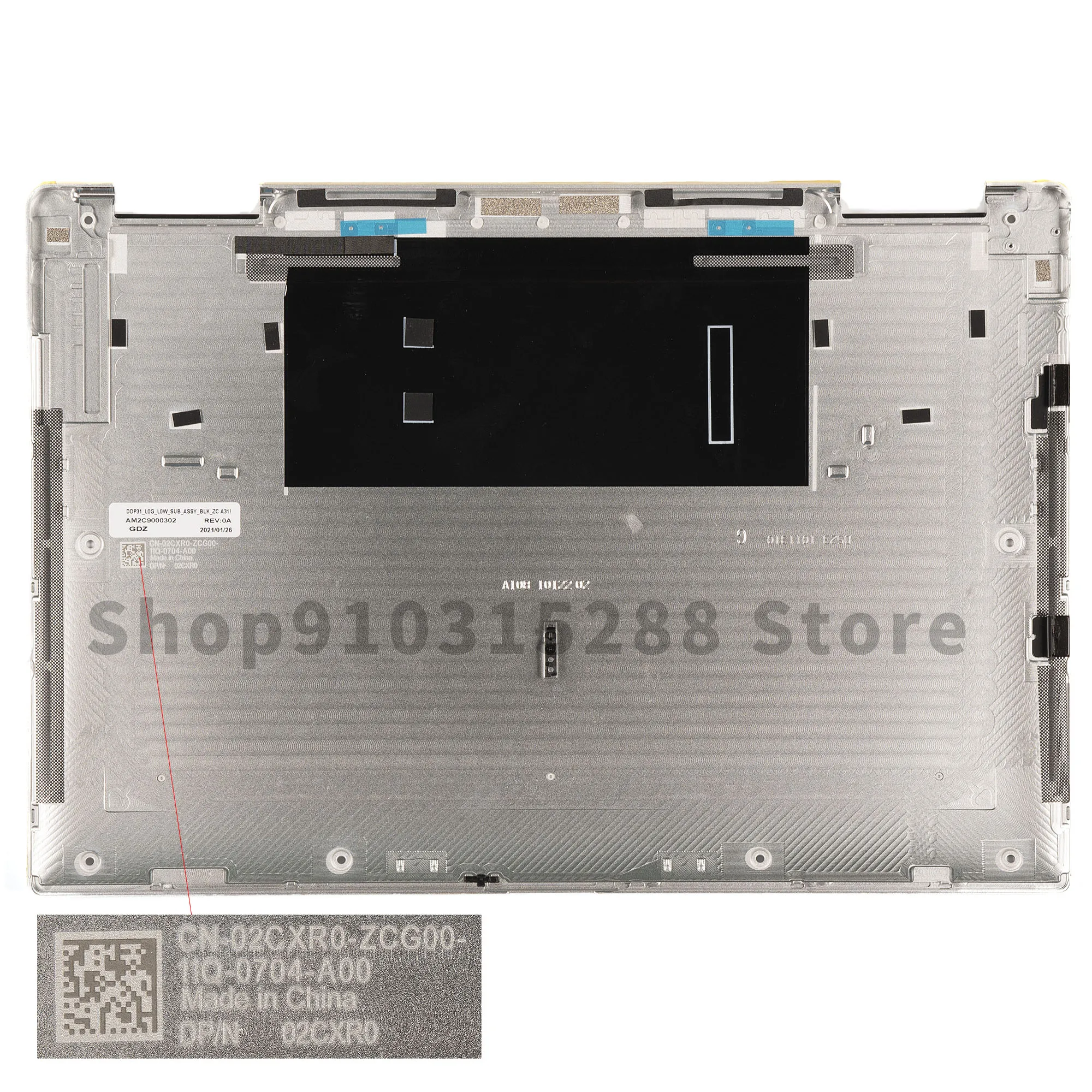 

New Original LCD Back Cover/Lower Bottom Cover For Dell XPS13 7390 2-in-1 Silver 0VTW09 02CXR0