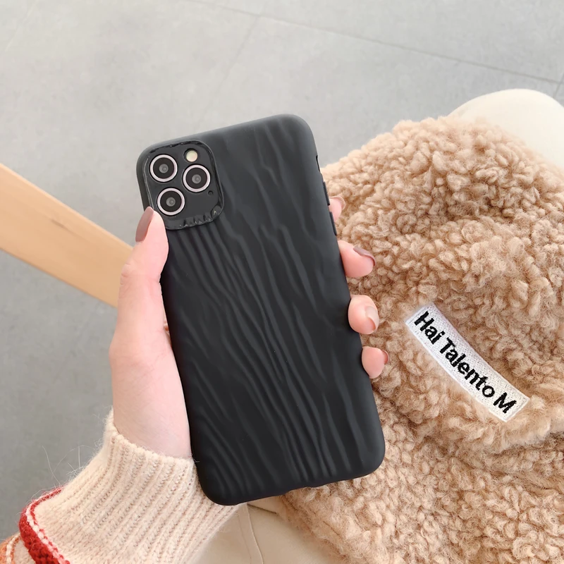 Модный простой однотонный Мягкий силиконовый чехол с рисунком зыбучего песка