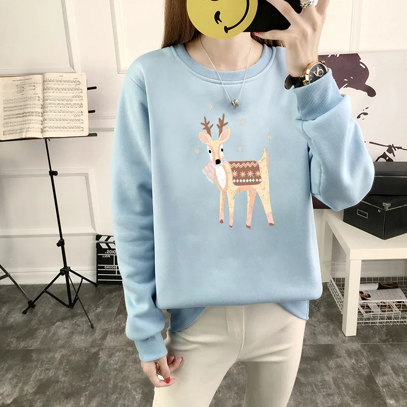 

Hoodies For Girls Solid Color Hooded Tops Women's Sweatshirt Long-sleeved Winter Women Hooded one