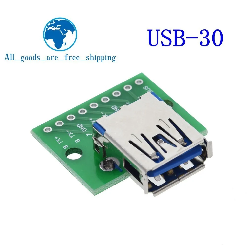 10 шт. USB разъем/MINI MICRO USB для DIP адаптер 2,54 мм 5pin Женский Разъем b Тип USB2.0 Женский PCB конвертер USB-01