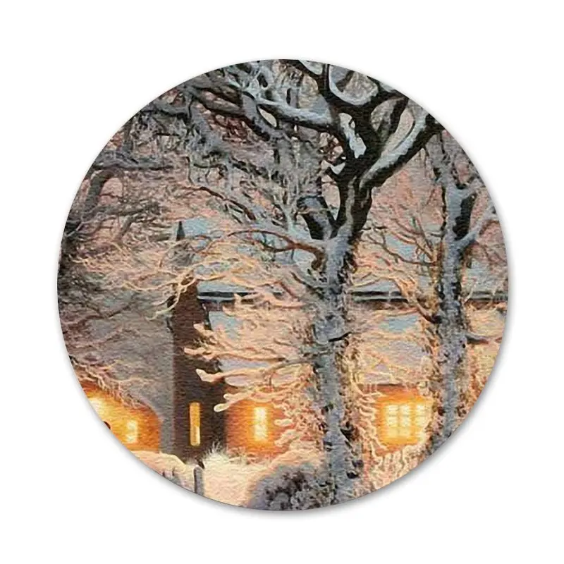 Значки для зимсветильник фотографий ландшафта 58 мм | Дом и сад