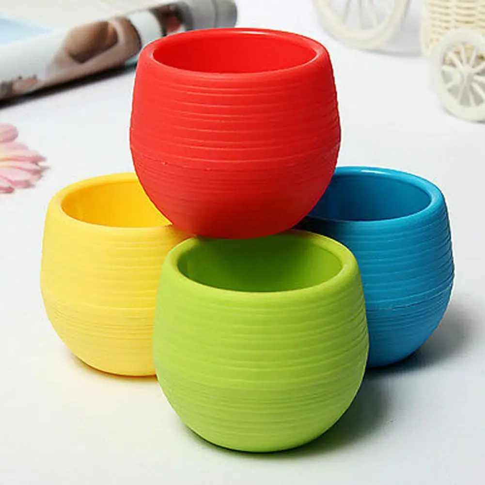 

2021 New Style Cute Succulent Plants Flower Pot Saucer Tray Planter Home Desk Garden Desktop Supplies DecorÂ