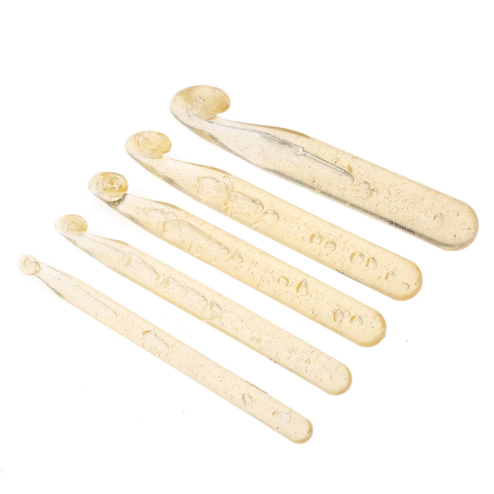 1 шт. пластиковые ручки большого размера ABS прозрачные крючки для вязания крючком