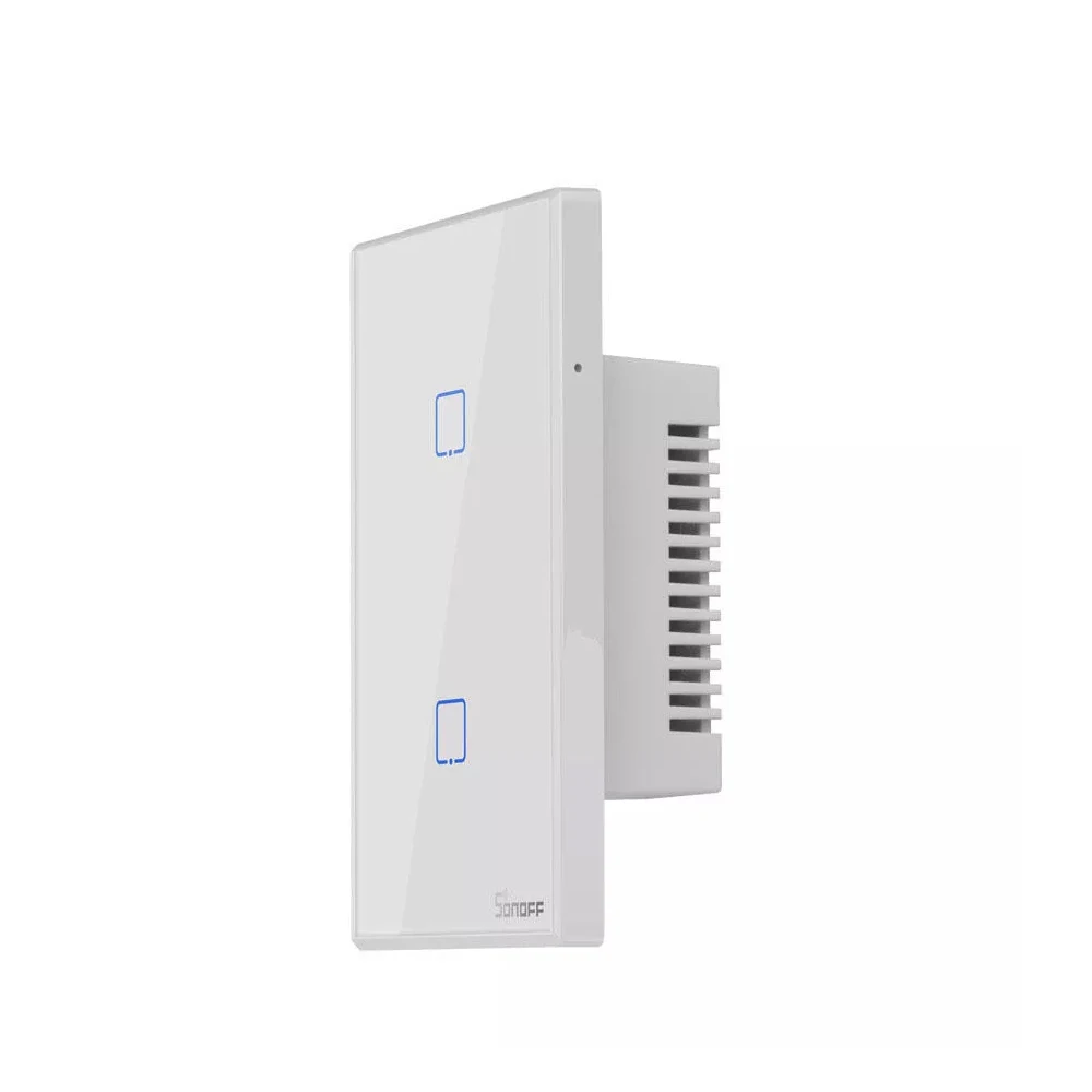 SONOFF WI-FI настенный выключатель 1/2/3 интеллигентая(ый) переключатель TX серия РЧ пульт дистанционного управления, настольная лампа, светодиодная лампа светильник переключатель умный дом Настенные переключатели