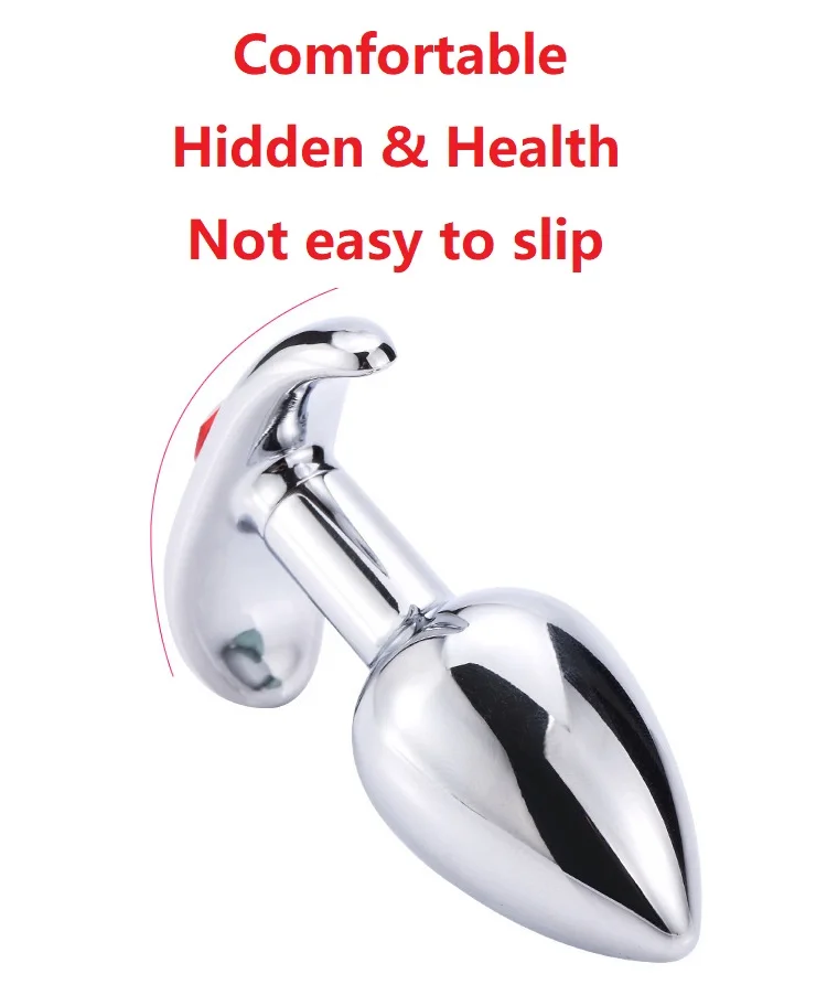 Портативная Анальная пробка из нержавеющей стали для игр на открытом воздухе