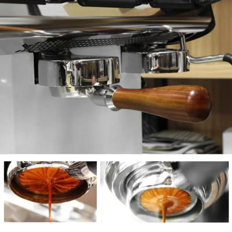 58 мм кофе бездонный Portafilter для La Marzocco E61 MINI GS3 CLASSIC FB70 FB80 GB5 деревянная ручка