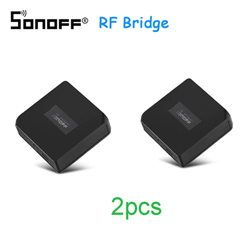 RF Bridge 2pcs Sonoff RF мост WiFi 433 МГц Замена умный дом автоматизация универсальный переключатель Интеллектуальный Domotica Wi-Fi пульт дистанционного управления RF - Комплект: RF Bridge 2pcs