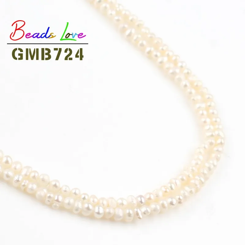 2 5-3 мм натуральный круглый белый пресноводный жемчуг бусины для рукоделия