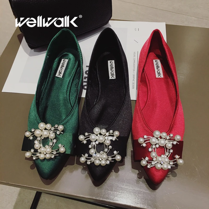 Wellwalk/обувь на плоской подошве Женские Модные балетки Удобные Женская брендовая