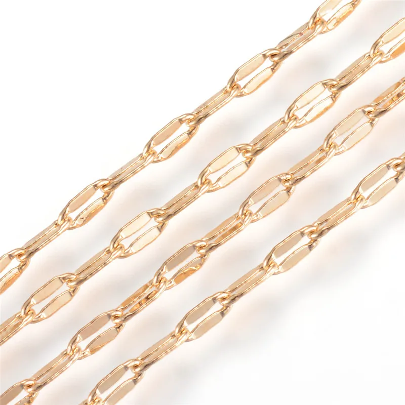 10 м припаянная латунная звеньевая цепь скрученная цепочка настоящая