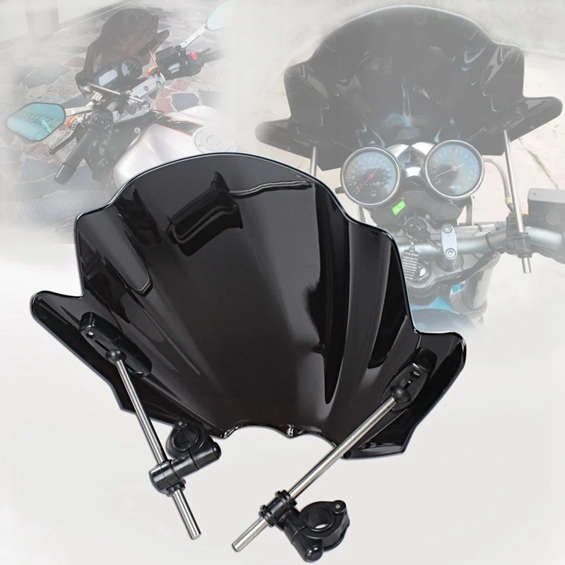 Parabrisas мото универсальный мотоцикл лобовое стекло Windsn 7/8 дюйма и 1 дюйм руль для