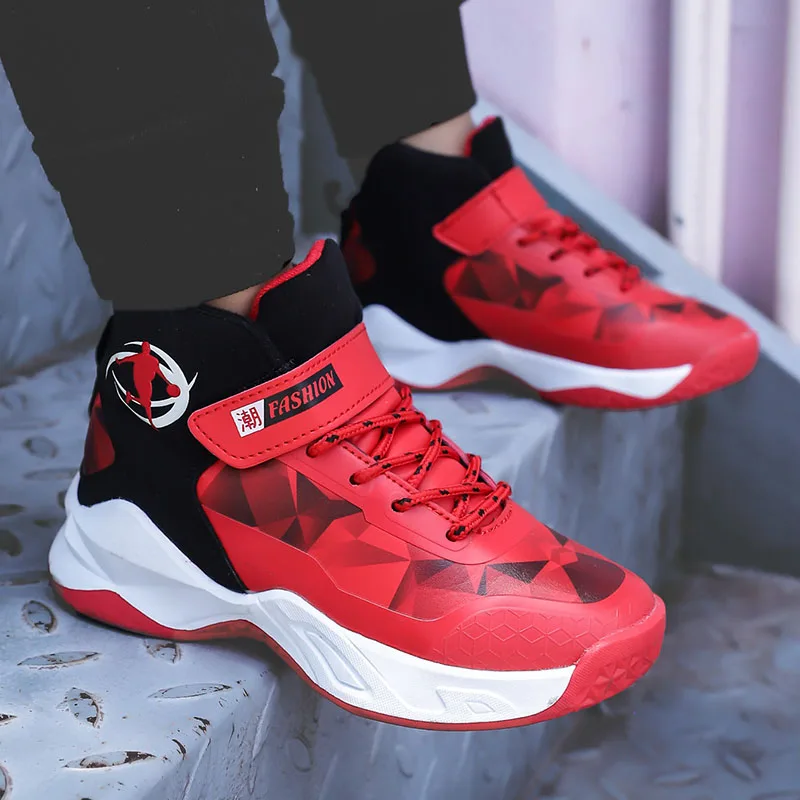 Детская обувь кроссовки для мальчиков Баскетбольная детская спортивные ботинки