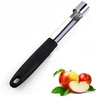 balleenshiny 4 piece creative stainless steel apple core puller home kitchen plastic handle labor saving fruit core separator
