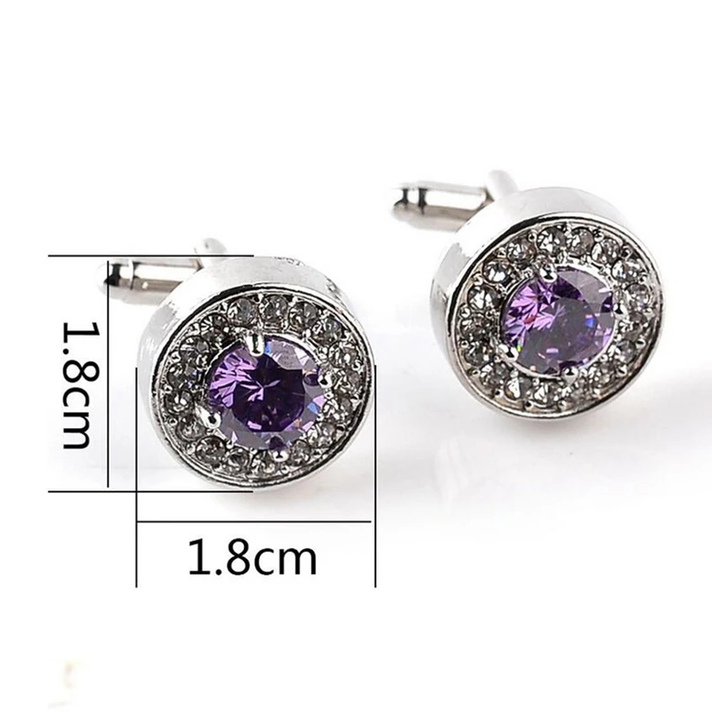 2 пары модные стразы Запонки женские мужские платья Бизнес Свадебные Подарок