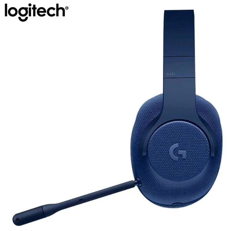 Игровые наушники Logitech G433 с объемным звуком 7 1 профессиональная игровая Проводная