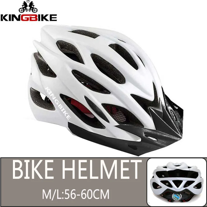 652-White KINGBIKE велосипедный шлем из титана Сверхлегкий в форме велосипедный шлем с козырьком дышащий дорожный горный MTB открытый велосипедный шлем - Цвет: 652-White