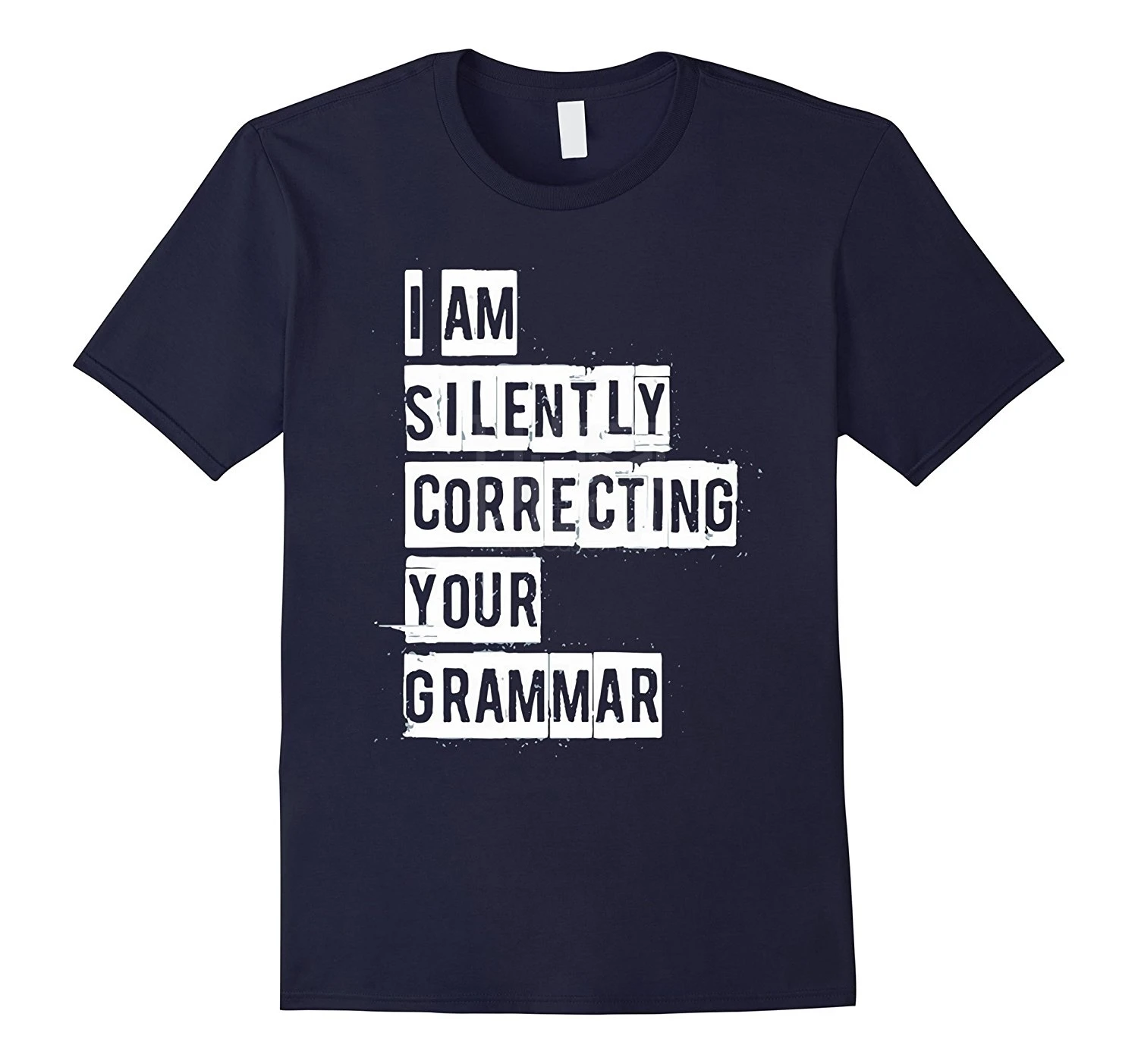 Мужская модная стильная футболка 2020 я бесшумно исправляю вашу грамматику