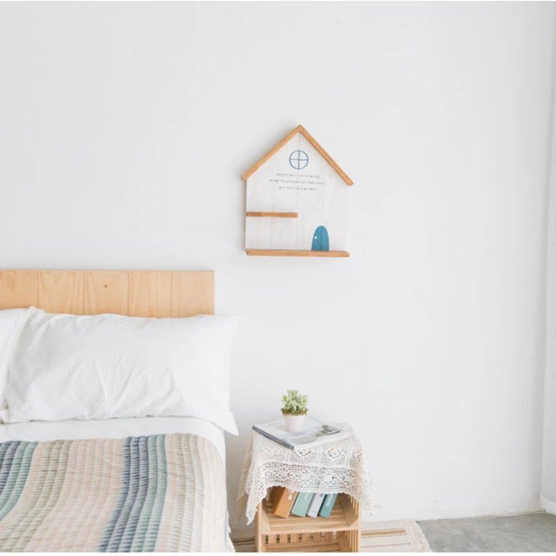 Деревянный настенный крючок настенное украшение для гостиной полка дырокол