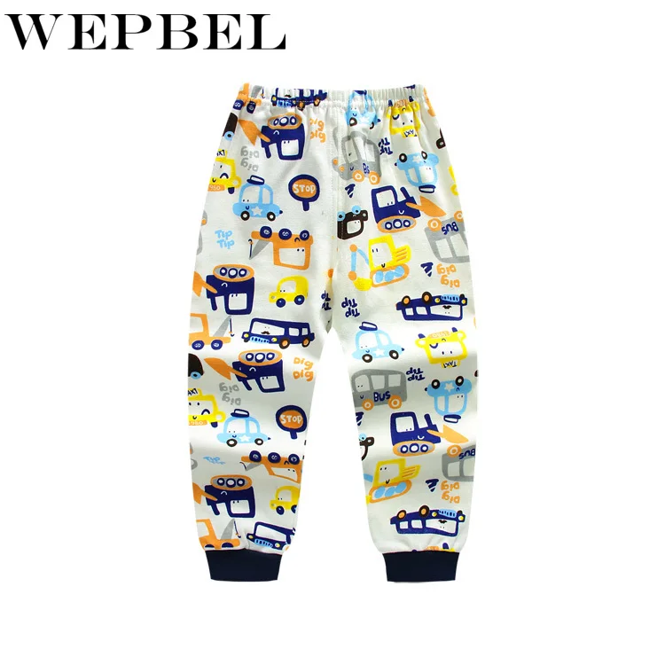 WEPBEL Newborn Infant Baby Boys Cartoon Print Sweater Tops Shirt+Pants Outfits Set Clothes Kids |