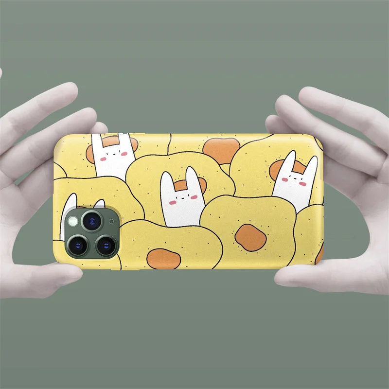 

Protective Shells Cute Pet Mushroom Color Painting Soft TPU Phone Case For iPhone 12 11 XS XR X Pro MAX 8 7 6S 6 Plus SE 2020