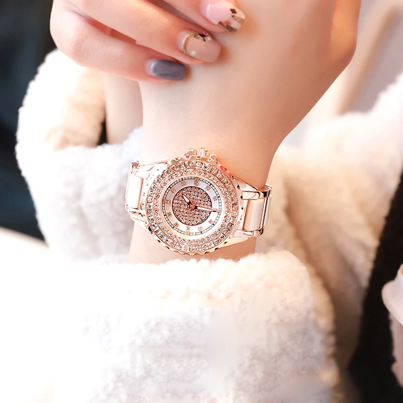 Женские кварцевые наручные часы с браслетом из нержавеющей стали|Женские часы| |