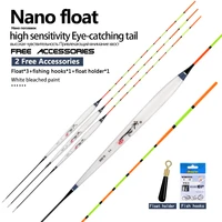 3pcs fishing floats composite nano flotador pesca 1 3 bite indicator bobber buoy fishing accessories tools tacklesn 008