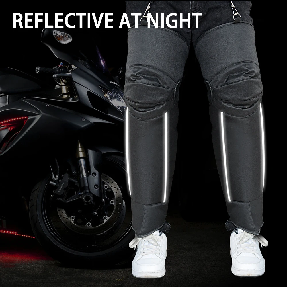 Водонепроницаемые теплые зимние наколенники для мотоциклистов утолщенные из