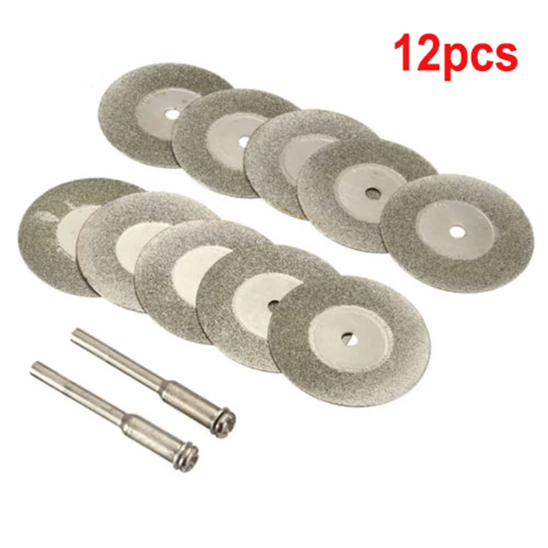 

10 Pcs Diamond Cutting Disc Saw Blade Grinding Wheel Set Rotary Tool Circular