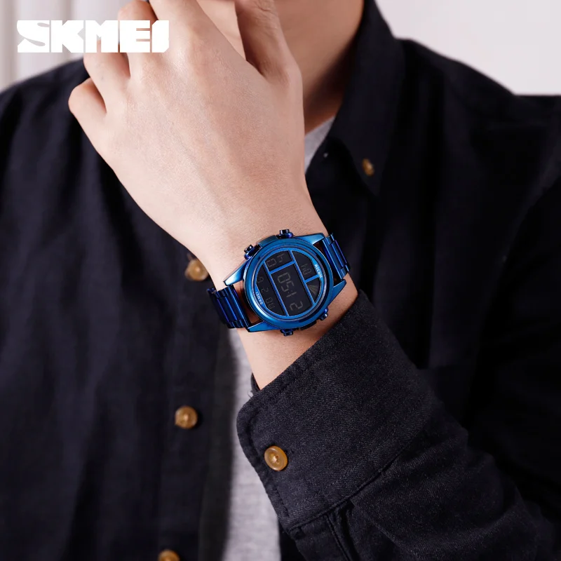SKMEI 1448 reloj hombre модные светильник мужские спортивные часы с секундомером календарь