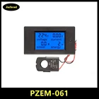 Переменного тока однофазный цифровой ваттметр Мощность счетчик энергии 220V 100A кВтч метр PZEM-061 с катушкой CT