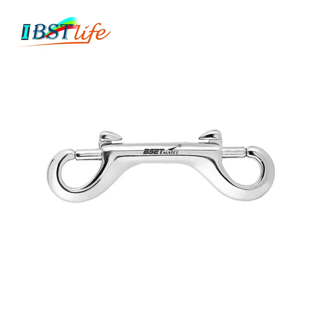 

Stainless Steel 316 Scuba Diving Clips Double Ended Bolt Snap Hook BCD Chioce Snap Bolt kit Quick Draw Pet Chains Trigger Boat