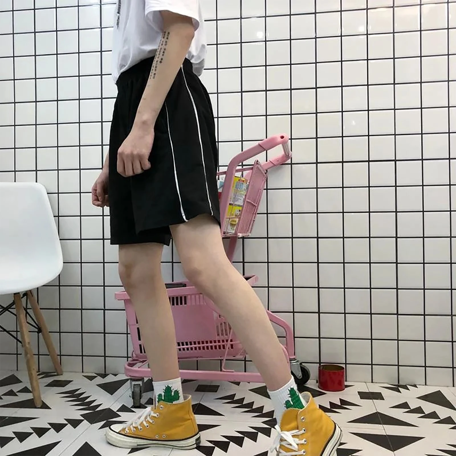 

Women's Shorts Female Casual All-Match Elastic Waist Shorts for Party Vacation Travelling Dating Holiday S/M/L/XL