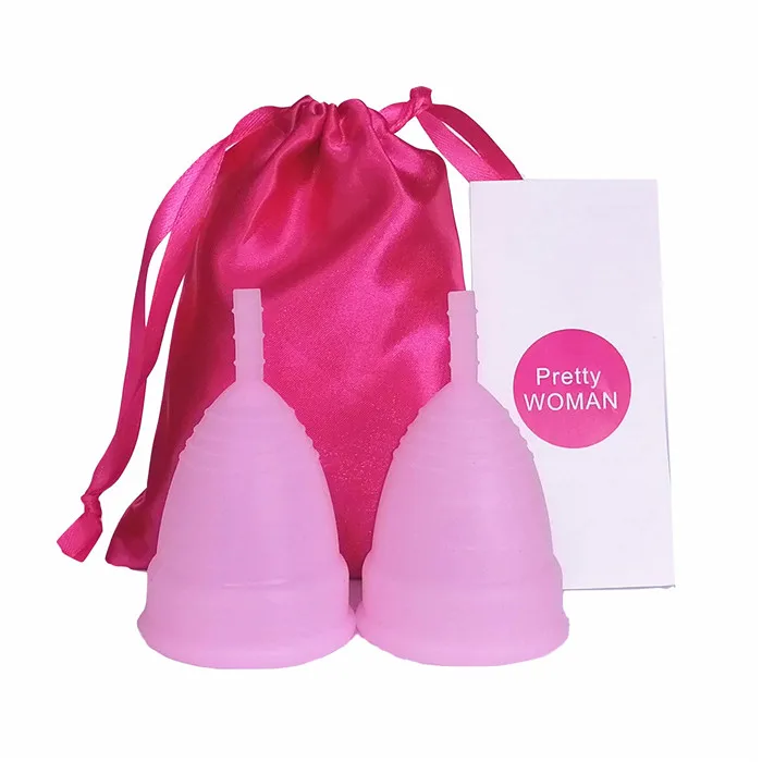 A10-2Cup-1Bag-Pink Высокое качество вагинальная менструальная чашка и стерилизатор чашка стерилизация менструальная чашка Гибкая чистая перерабатываемая Кемпинг копа менструальная - Цвет: A10-2Cup-1Bag-Pink