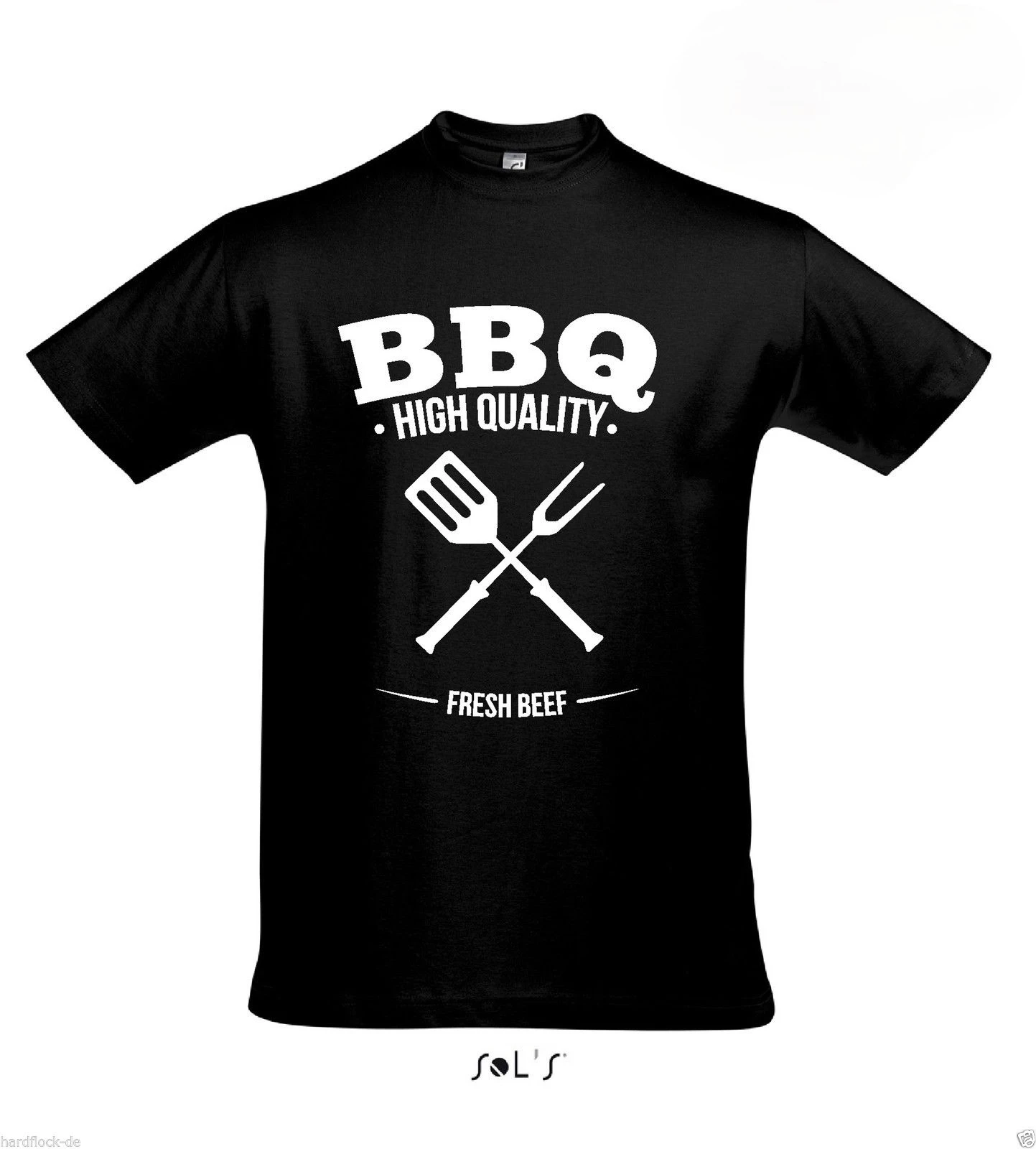 

T-Shirt BBQ high beef Grillen Kohle Holz Rauch dad weber Party Fun kugel