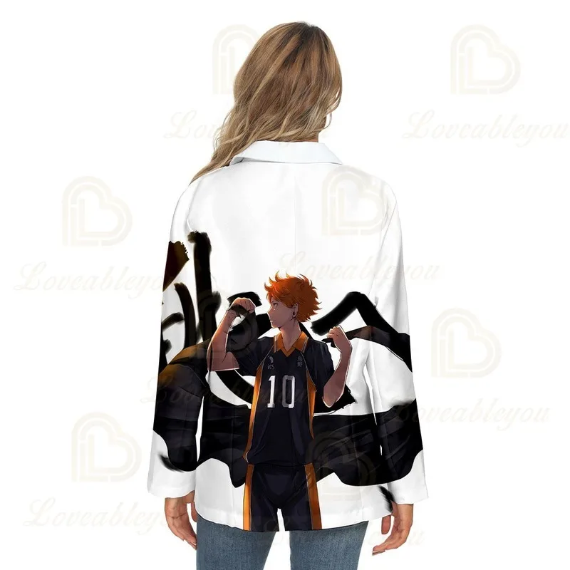 

Anime Haikyuu!! Cosplay 3D Printed Women's Casual Spring and Autumn Thin Suits for Young Ladies Support Dropshipping