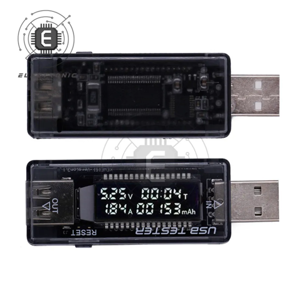 

3 in 1 USB Tester DC Voltmeter 3.5V~7V Volt Meter Charger Capacity Indicator Time Display Mobile Battery Power Detector