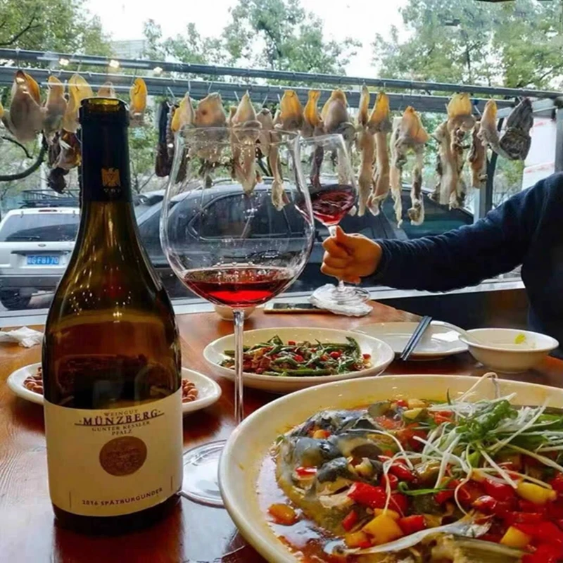 

2PCS/LOT Handmade Red Wine Glass Burgundy Crystal Goblet Lovers Goblet Personality Creativity wine glass champagne glasses