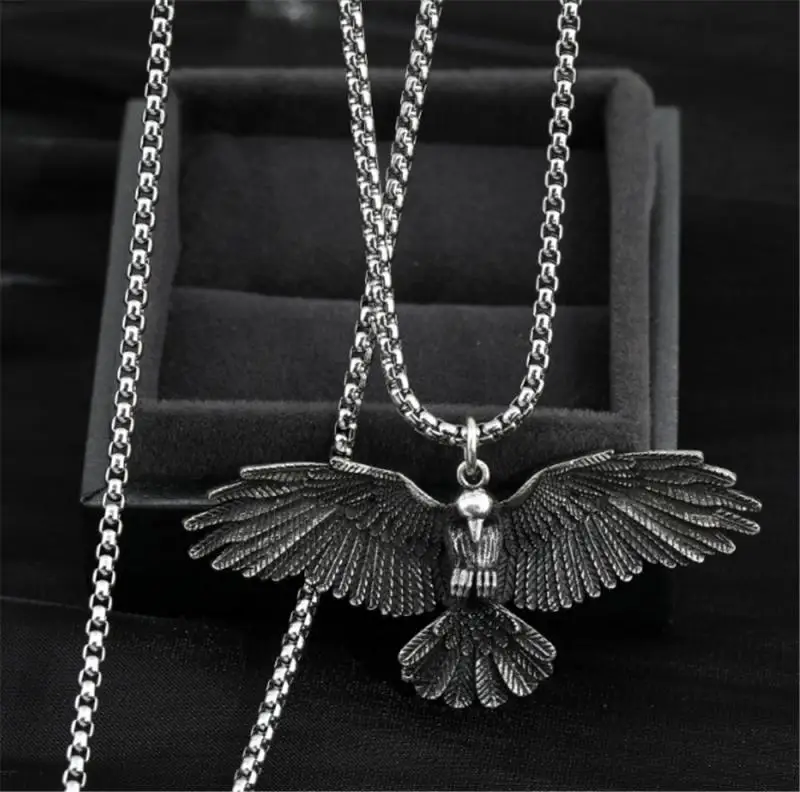 Модные Простые компактные и изысканные ожерелья с подвеской в виде вороны орла