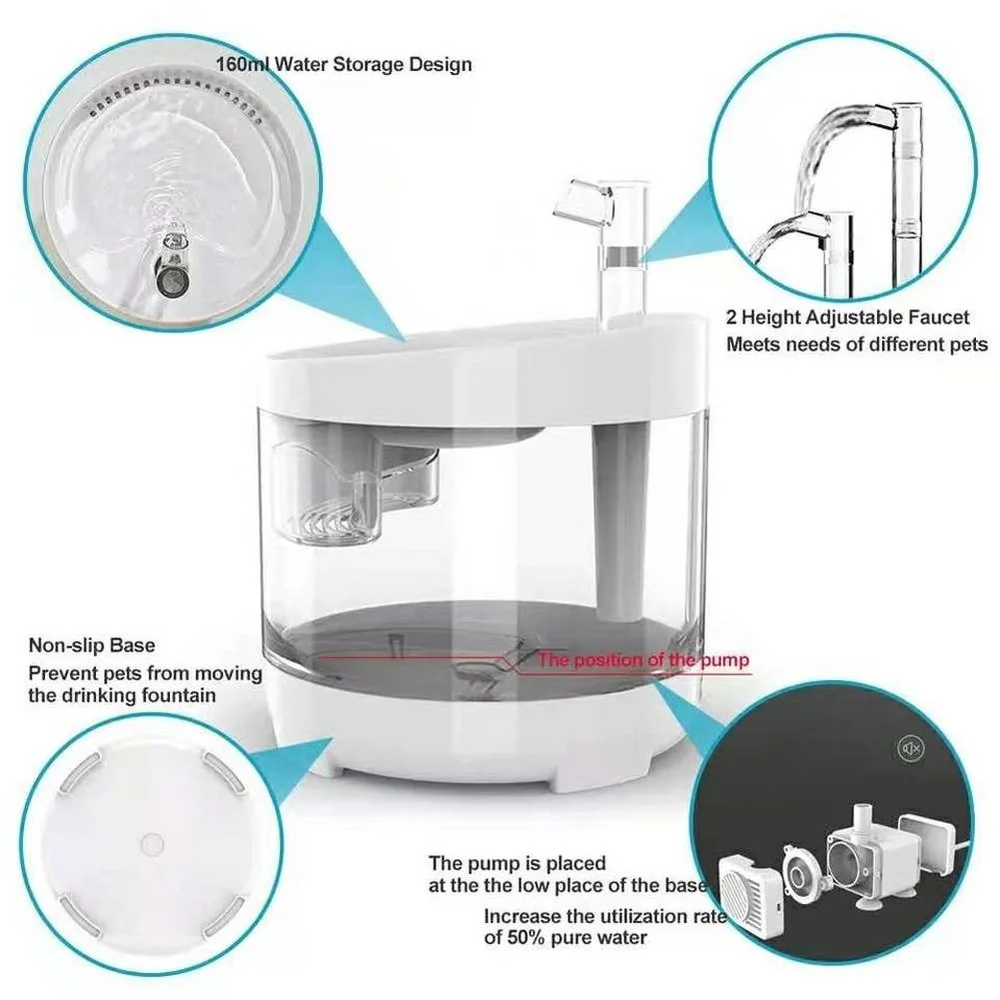 Кошка Собака фонтан воды с инфракрасным датчиком движения Автоматический