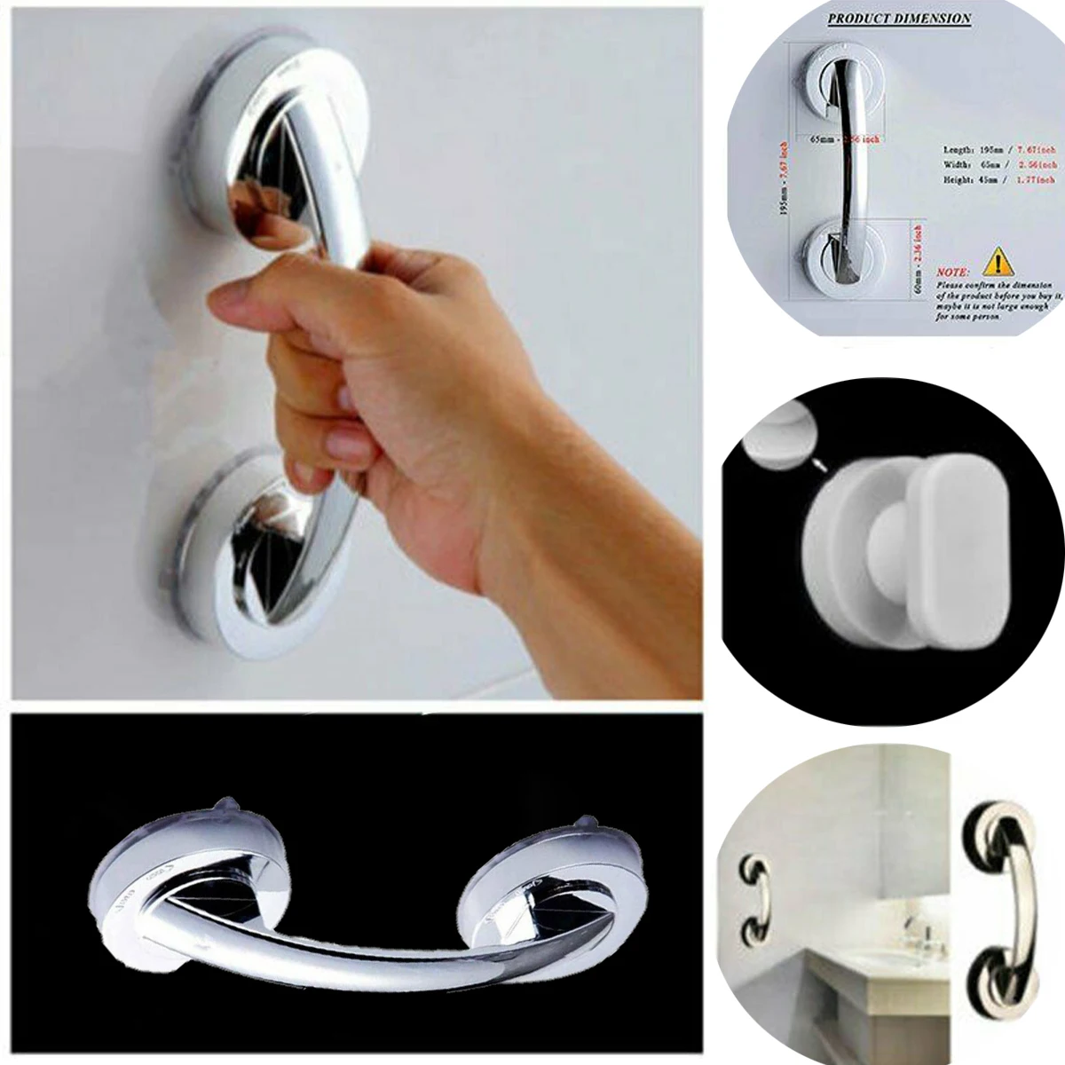 Присоска дверная ручка поручни для душа супер мощный съемник