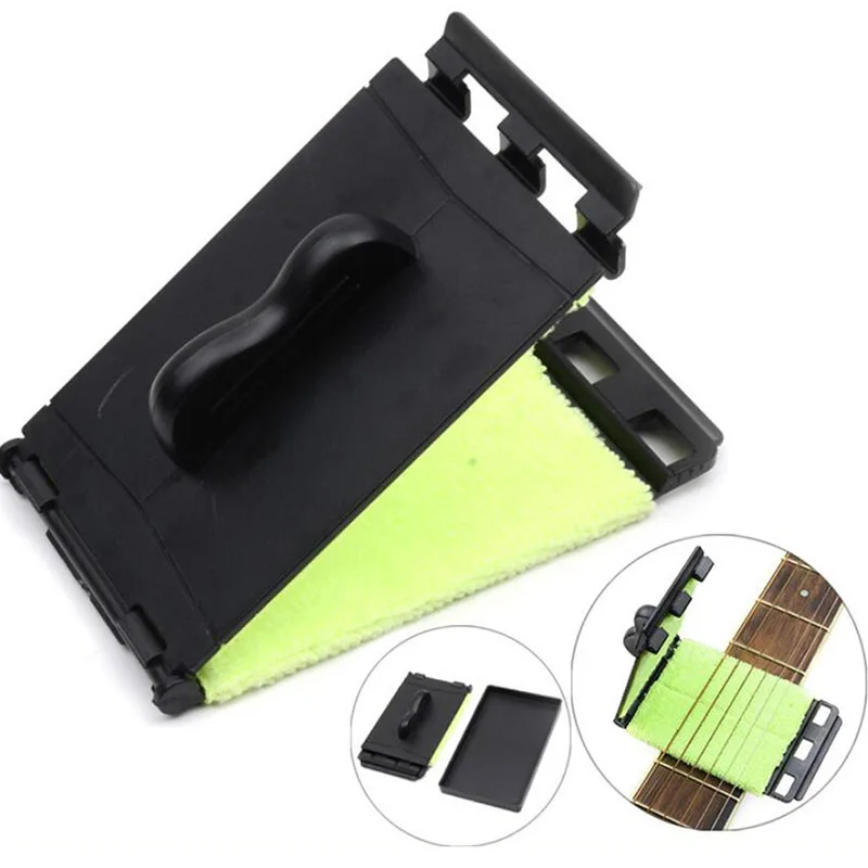 1pcs gitarre string reiniger elektrische gitarre bass saiten wäscher reiben reinigung werkzeug wartung pflege gitarre zubehör free global sh