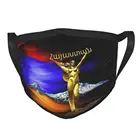 Армения Non-одноразовая маска для лица Армянский флаг против дымки маски Защитная крышка респиратор рот муфельная печь