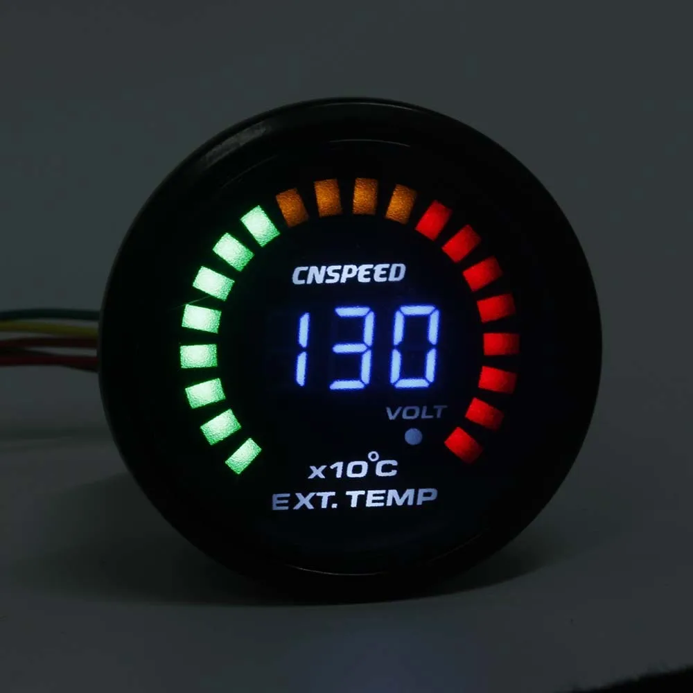 CNSPEED " 52 мм Цифровой автоматический датчик температуры выхлопных газов 200-1300 Цельсия датчик температуры выхлопных газов с датчиком