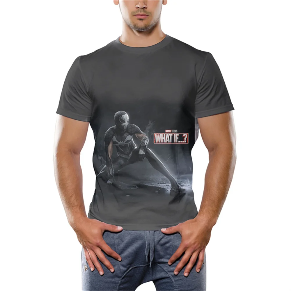 Новые футболки Marvel с аниме What If 3D летние мужские и женские Забавные капитана