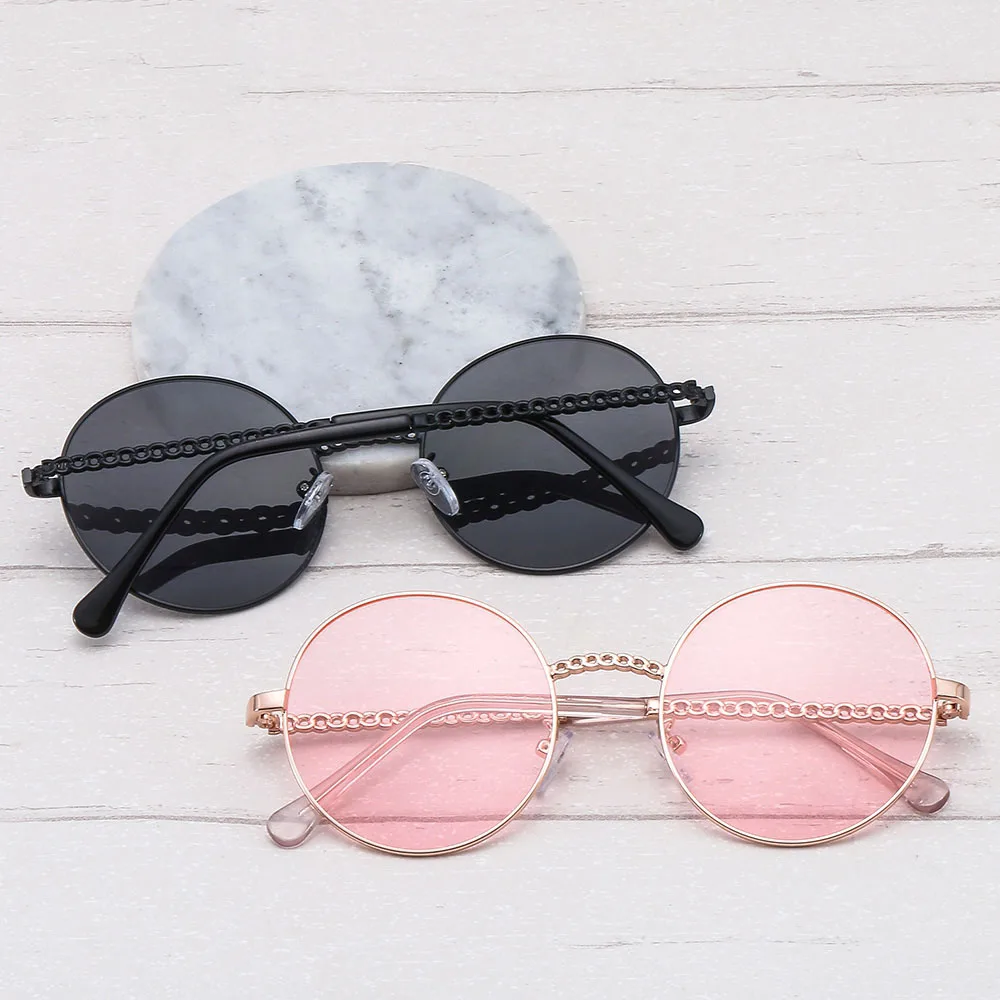 Ретро Винтажные черные серебряные готические стимпанк круглые металлические