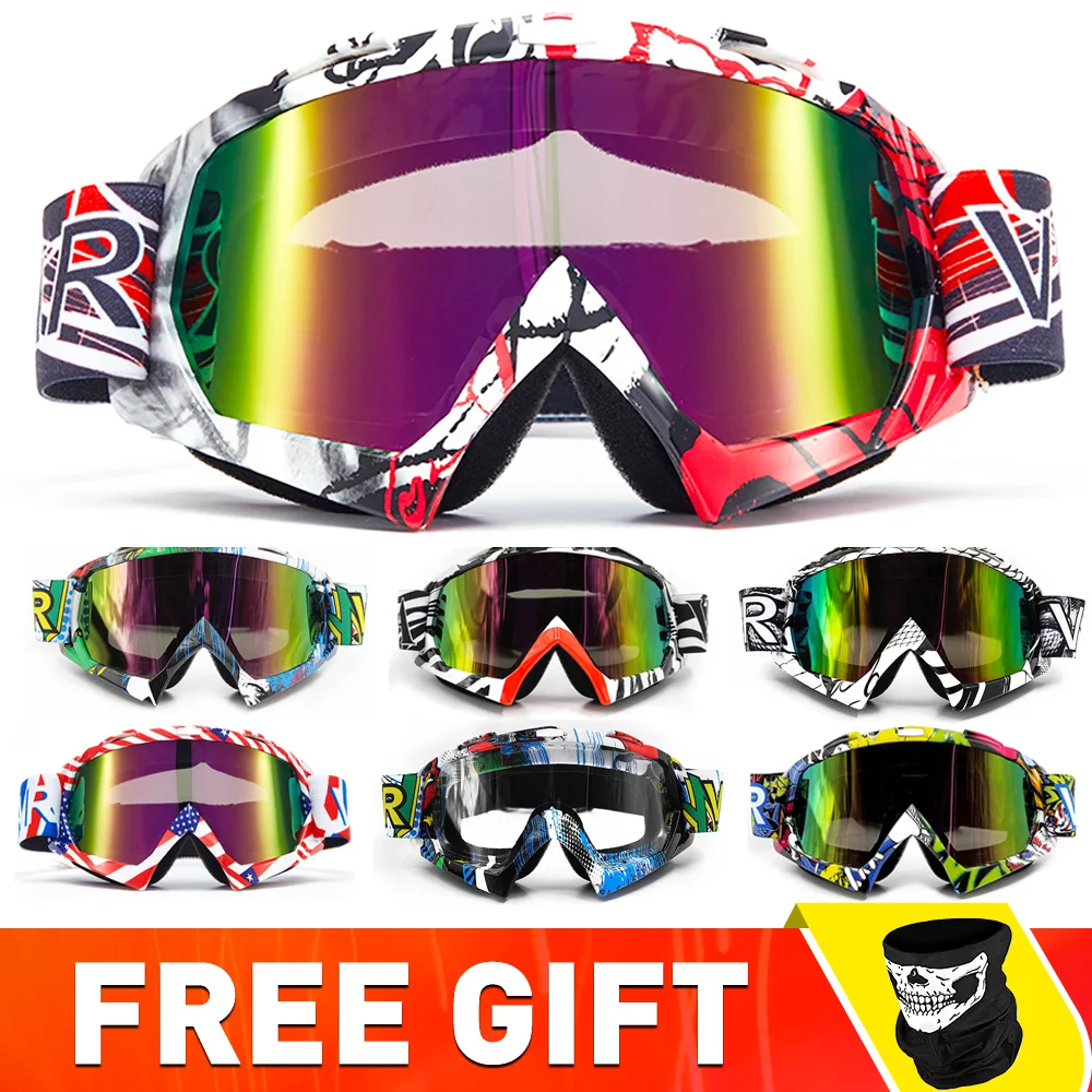 

VEMAR Motorcycle Accessories Windproof Eyewear Motocross Sunglasses Scooter Biker Replaceable Lens Off-Road Goggles Glasses