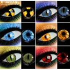 1 пара (2 шт.) косплей-Аниме ламбинган для косплея, контактные линзы для глаз, искусственная красота, макияж