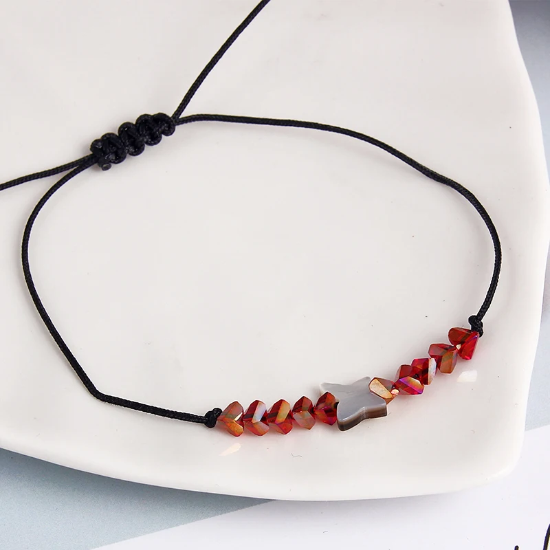 12 шт./лот очаровательные плетеные браслеты в богемном стиле с ракушками и